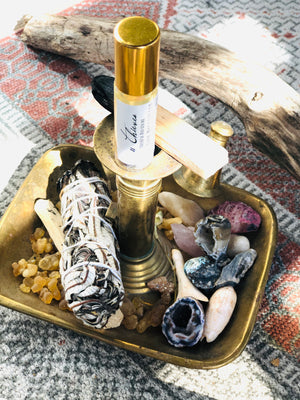 Crystal-Infused Essential Oil Perfume Rollerballs